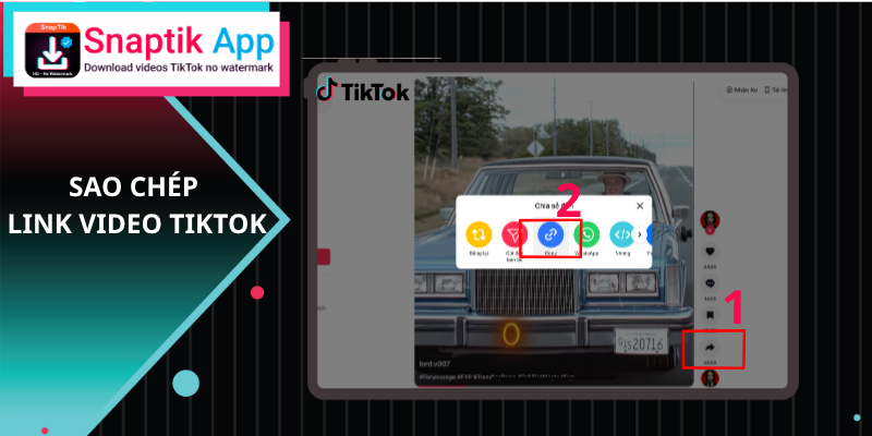 Obtenez le lien de la vidéo TikTok que vous souhaitez télécharger